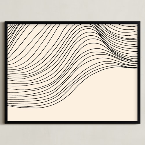 This is a ink art by Jayne Alfieri called riders curl 2