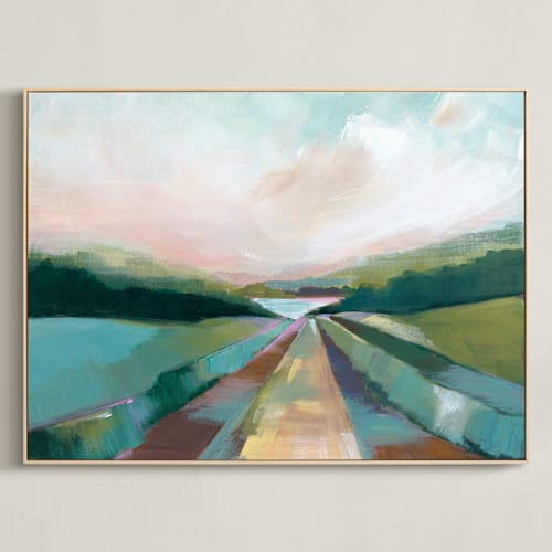 This is a lake green art by AlisonJerry called the lake trail