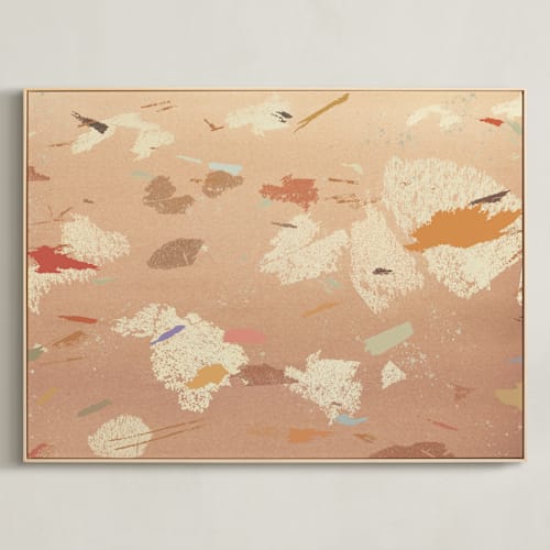 This is a orange brown art by Shiho Whitehead called aki 