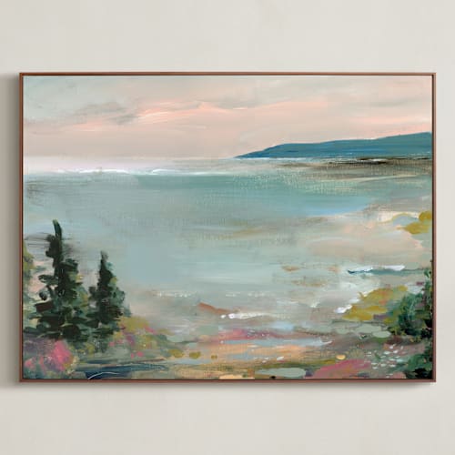 This is a lake art by Lindsay Megahed called coastal hike
