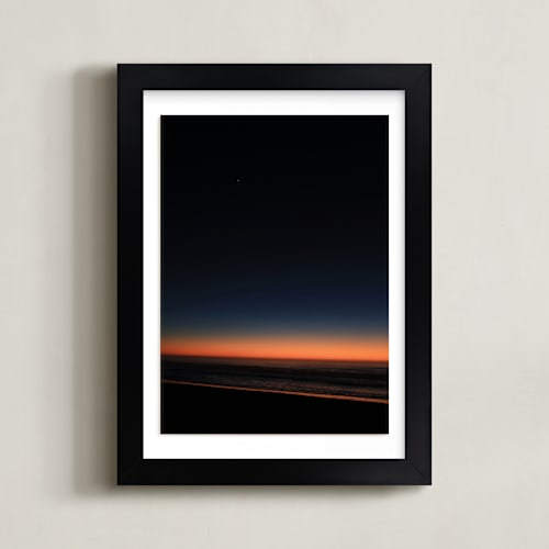 This is a sunset orange art with standard by Dani Adams called night fall