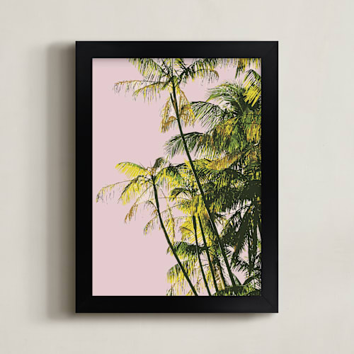 This is a blush art by Catherine Culvenor called poster palms