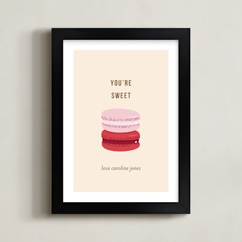 This is a latte personalized art for kids by kelli hall called sweet treats
