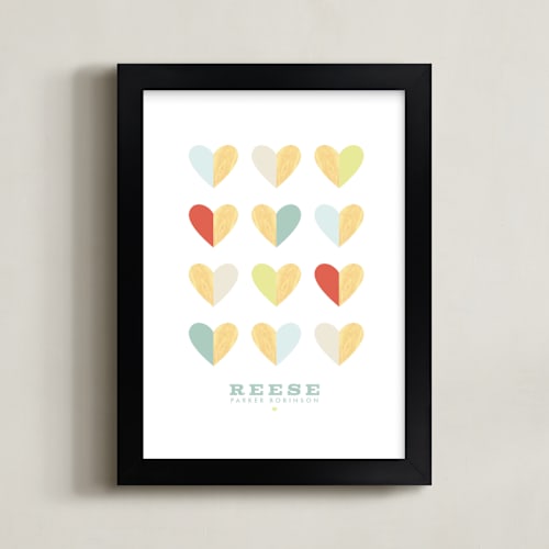 This is a sea personalized art for kids by Keen Peachy called engrained in our hearts