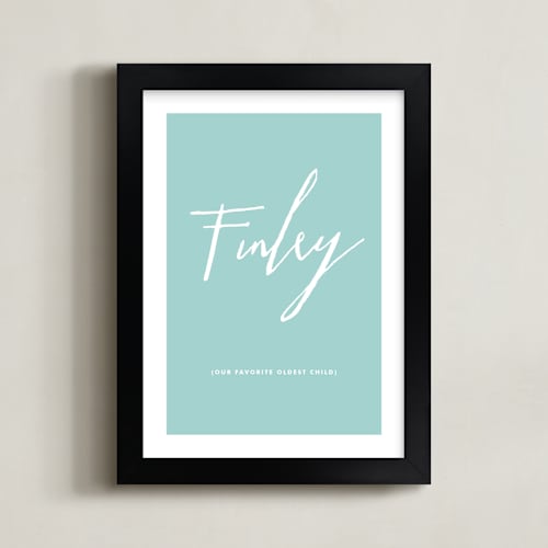 This is a sky personalized art for kids by Alston Foster called birth order favorite
