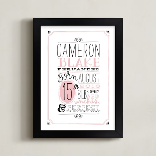 This is a petal nursery wall art by Alethea and Ruth called vintage info