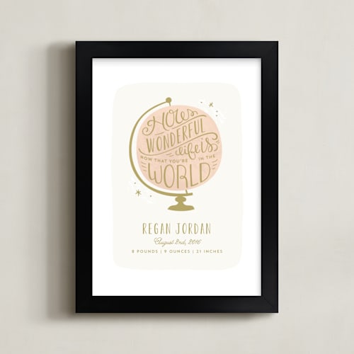This is a cupcake nursery wall art by Laura Hankins called how wonderful