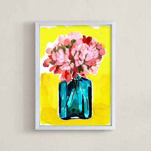 This is a sunshine art by Betty Hatchett called peony bottle