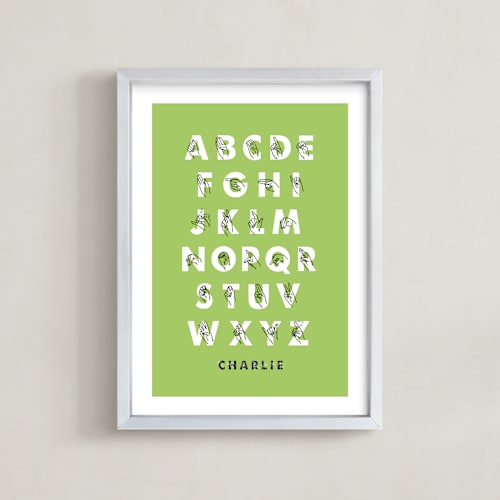 This is a apple nursery wall art by ERAY called signed abcs