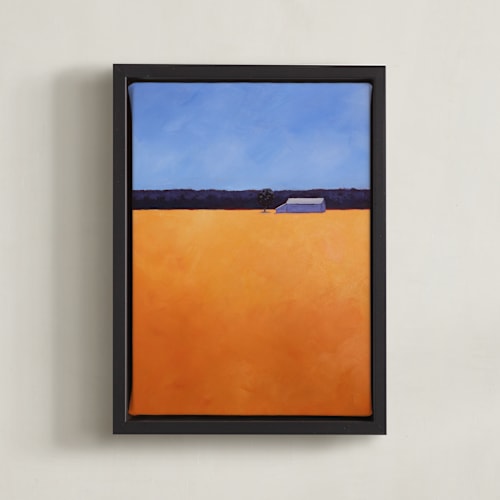 This is a golden orange art by Carol C. Young called orange wheat