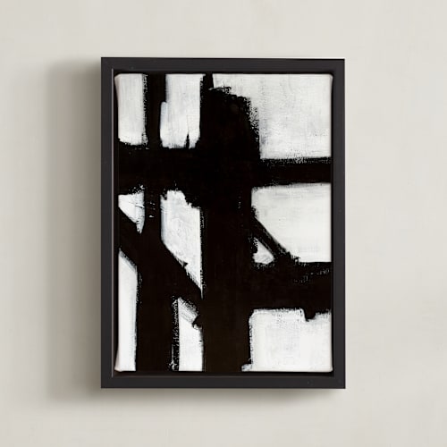 This is a black and white art with standard by Ilana Greenberg called boxes in boxes 1