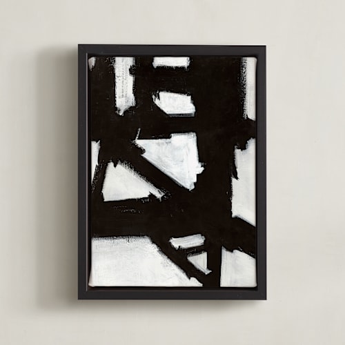 This is a black and white art with standard by Ilana Greenberg called boxes in boxes 2