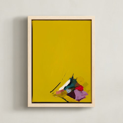 This is a chartreuse art by Caryn Owen called chartreuse bouquet