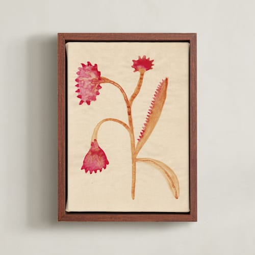 This is a crimson red art by Alisa Galitsyna called dream garden blooms 3