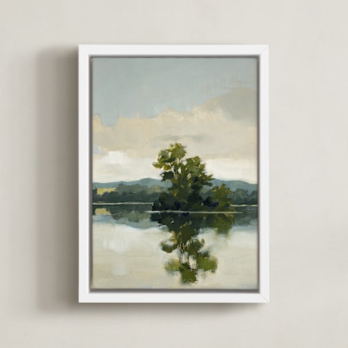 This is a lake art by Stephanie Goos Johnson called tranquil waters ii