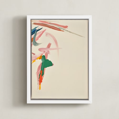 This is a cream and multicolor art by Caryn Owen called tropical views 2