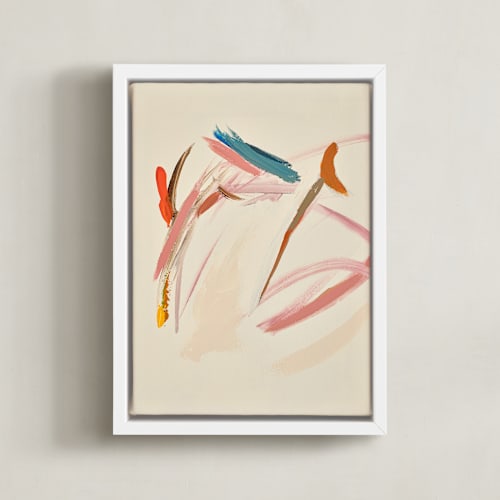 This is a cream and multicolor art by Caryn Owen called tropical views 1