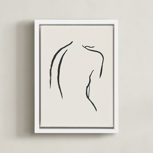 This is a creamy white art by Chelsea Petaja called figure study i