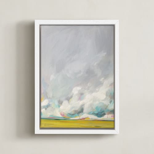 This is a golden yellow art by Emily Jeffords called mid-summertime