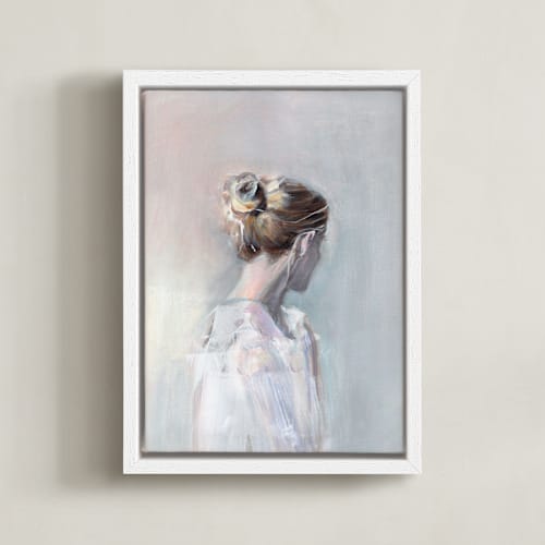 This is a soft pastel art by Sarah McInroe called linger