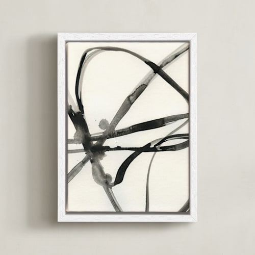 This is a black and white art by Mary Gaspar called plant cell 1