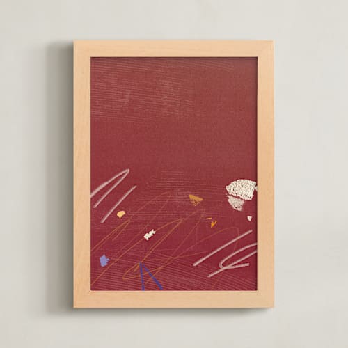 This is a crimson red art by Shiho Whitehead called room eleven 2