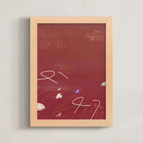 This is a crimson red art by Shiho Whitehead called room eleven 1