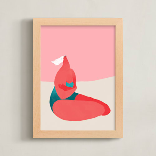 This is a peach art by Katie Spak called breeze