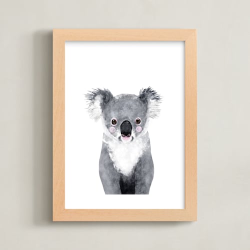 This is a pebble art by Cass Loh called baby koala