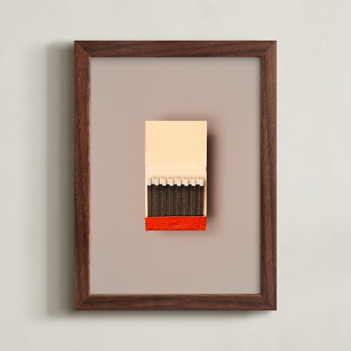 This is a color match red art by Andrew McClintock called unstruck red