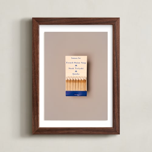 This is a french onion blue art by Andrew McClintock called famous food blue