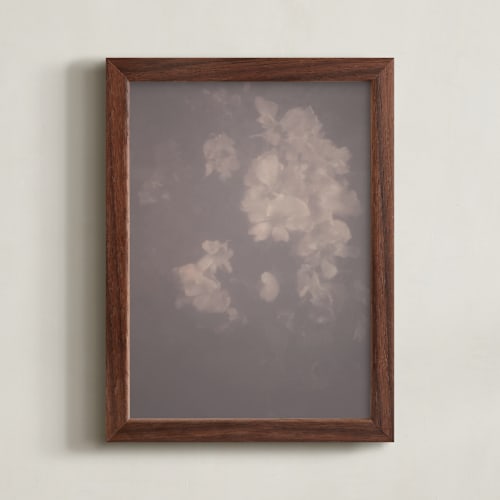 This is a dusty burgundy art by Baumbirdy called hazed florals 1