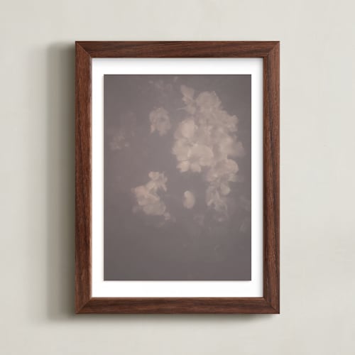This is a dusty burgundy art by Baumbirdy called hazed florals 1