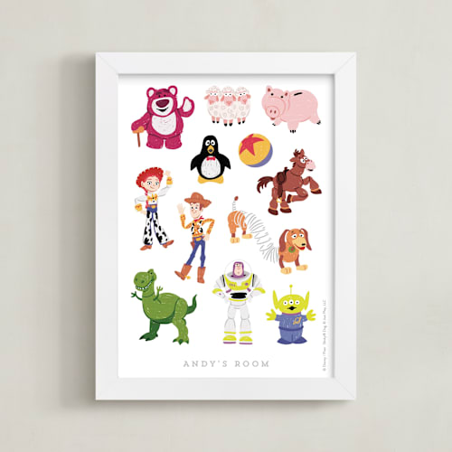 This is a candy disney art by Rebecca Smith called andy's toys from disney and pixar's toy story