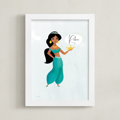This is a fountain disney art by Lori Wemple called a wish from disney's jasmine
