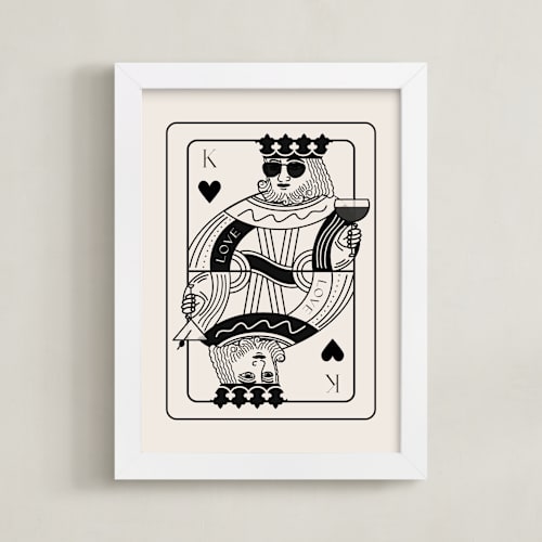 This is a champagne photos to art with standard by Jenna Holcomb called the king: custom print