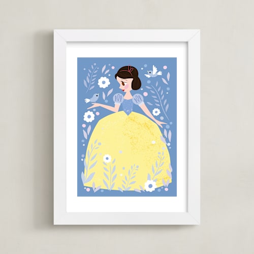This is a bluebird disney art by Angela Thompson called enchanted snow white