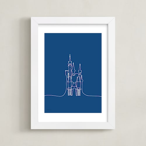 This is a midnight disney art by Britt Mills called the castle from disney's cinderella