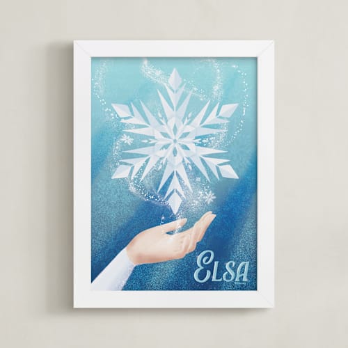 This is a ice disney art by Leah Bisch called disney's elsa snow flake