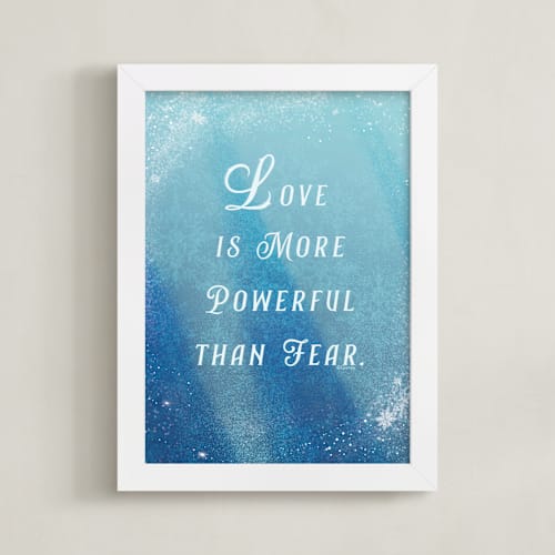 This is a ice disney art by Leah Bisch called disney's elsa love quote