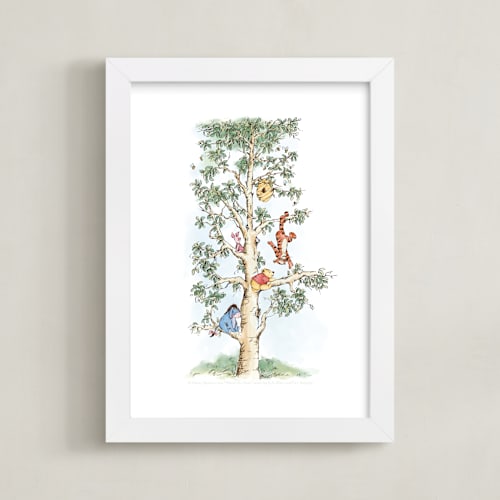 This is a green disney art by Emma Adams called disney's winnie the pooh tree