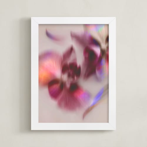 This is a mauve art by Karen Kardatzke called pair of orchids
