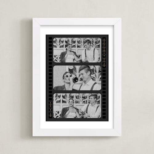 This is a noir photo art by Christie Garcia called vintage film: framed photo
