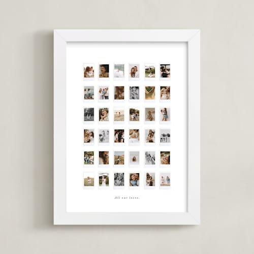 This is a white photo art with standard by Olivia Kanaley Inman called everything