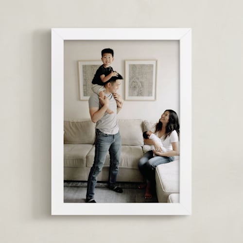 This is a white photo art by Minted Custom called the big picture: mother's day framed photo