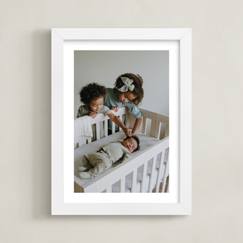 This is a white photo art by Minted Custom called the big picture: mother's day framed photo