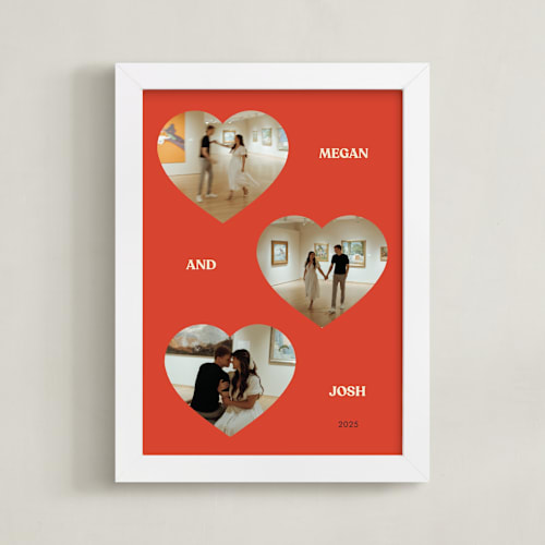 This is a cherry photo art by Ani Somi called three hearts: framed photo