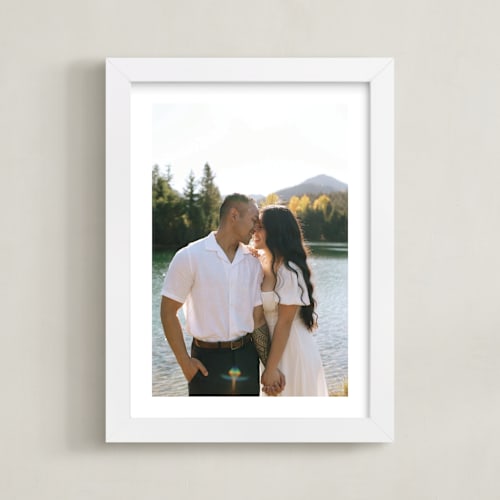 This is a white photo art by Minted called the big picture: valentine's framed photo