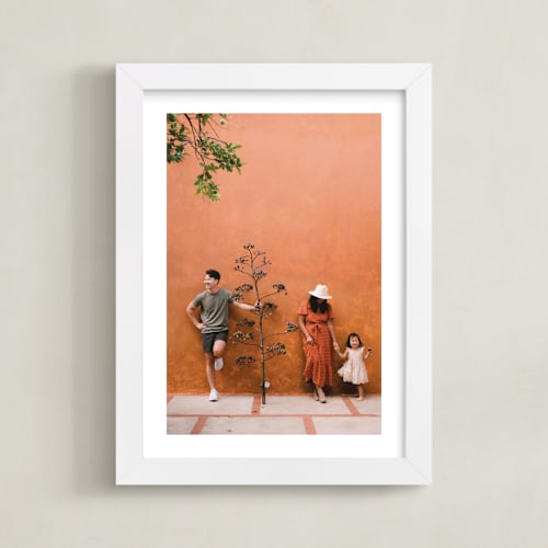 This is a white photo art by Minted Custom called the big picture: white border framed photo