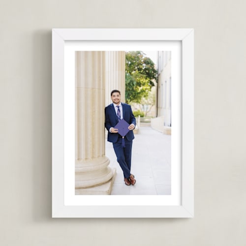 This is a white photo art by Minted Custom called the big picture: graduation framed photo
